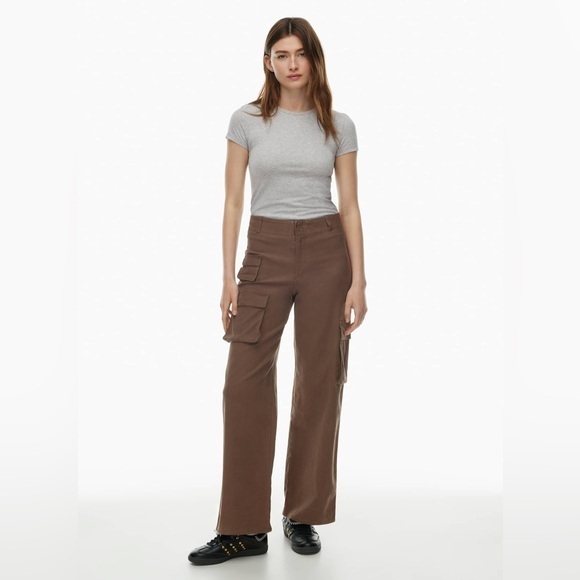 Wilfred Pants - Wilfred Aritzia Picture Cargo Pants in Camel Brown